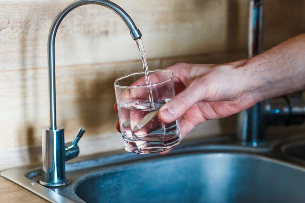 glass of water for hydration