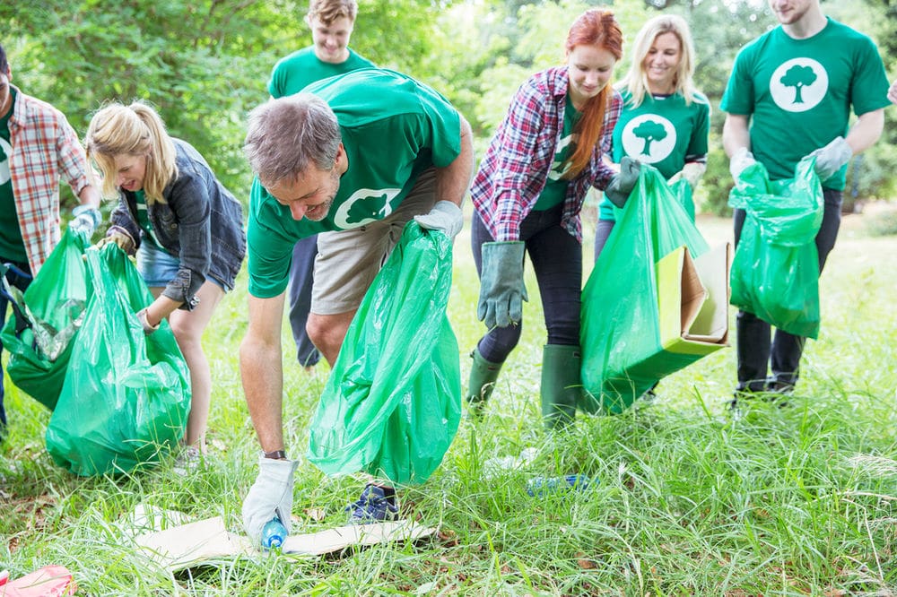 an organised litter pick