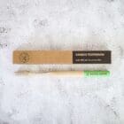 Bamboo toothbrush with plant based bristles