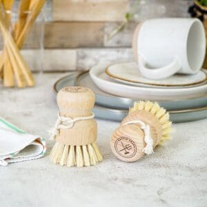 wooden dish brush