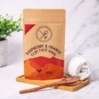 Raspberry & Orange Natural Clay Face Mask 2