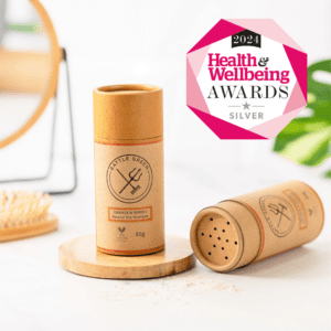 orange and neroli natural dry shampoo powder by Battle Green